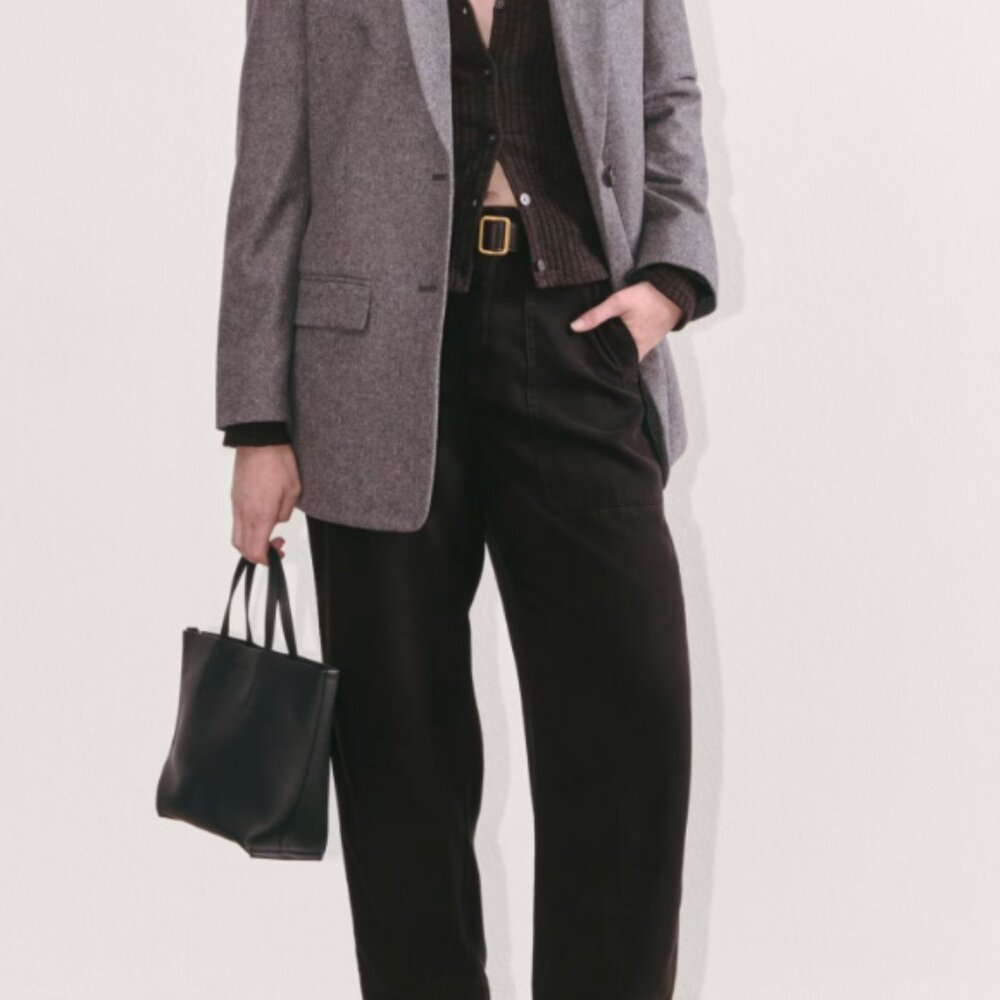 NWT Everlane Utility Pant in Buttersoft Black SZ 2